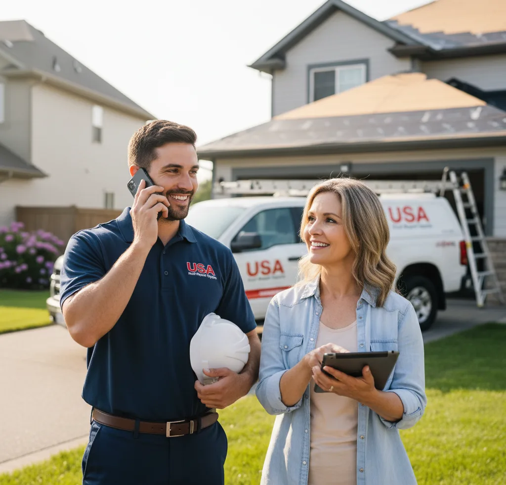 USA Roof Repair Experts customer support in Pierz